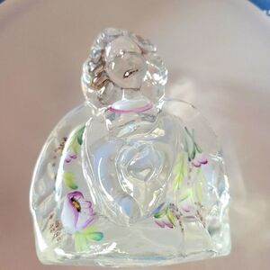 Fenton 95th Anniversary Handpainted Opalescent Angel signed by the Artist